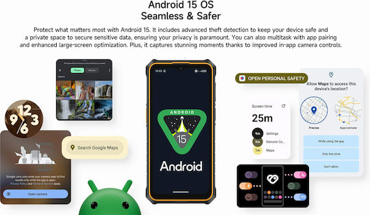 Ulefone RugKing 3 Pro Dual SIM (8/128GB) Ανθεκτικό Smartphone Μαύρο
