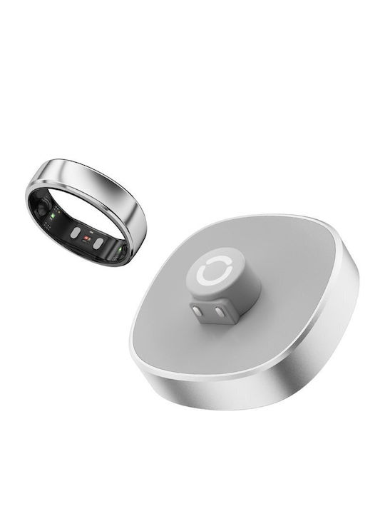 RingConn Gen 2 Air Smart Ring 22.3mm Αδιάβροχο με Παλμογράφο Galaxy Silver