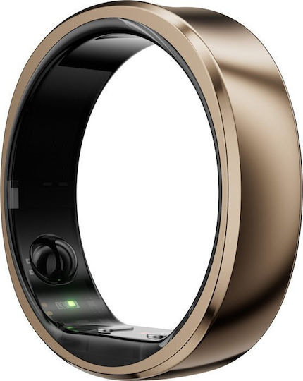 RingConn Gen 2 Air Intelligente Ring 19mm Wasserdicht mit Herzfrequenzsensor Dune Gold