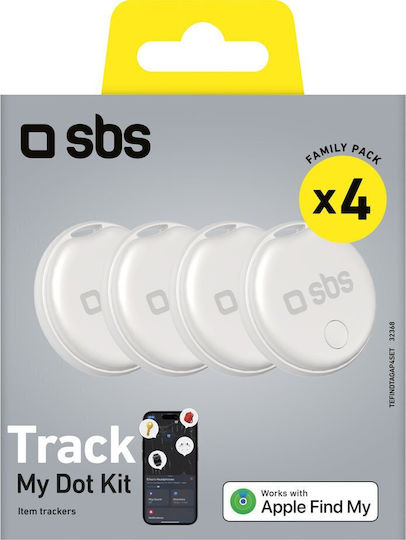 SBS Track My Circle Apple Find My White 4pcs