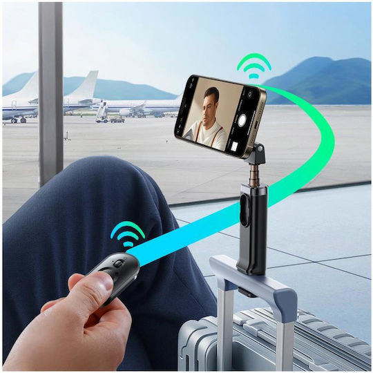 Joyroom Jr-zs509 Magsafe Compatible Selfie Stick Bluetooth Black