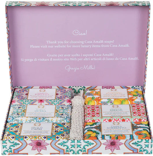 Casa Amalfi Pink Maiolica Set Îngrijire pentru Hidratare
