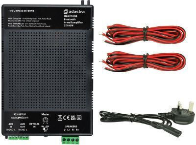 Adastra IWA2100B Vorverstärker Kommerzieller Verstärker 2 Kanäle 100W/4Ω 60W/8Ω 100W/100V und Bluetooth-Anschluss