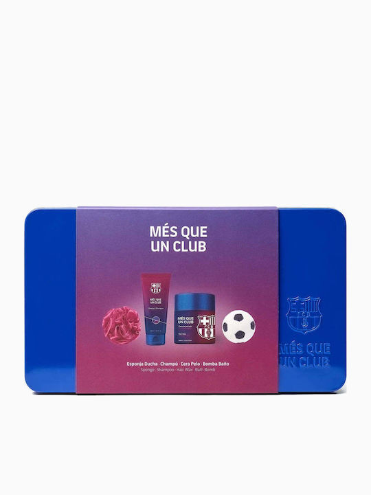 F.C. Barcelona Hair & Body Care In Metal Box Set Îngrijire pentru Curățare corp F.C. Barcelona Hair & Body Care In Metal Box Set Îngrijire pentru Curățare corp