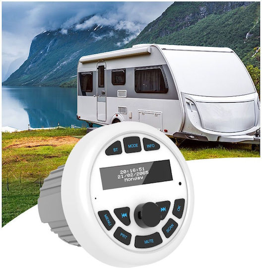Digital IQ Ηχοσύστημα Σκάφους Αδιάβροχο με Bluetooth / AUX Λευκό