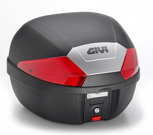 Givi Monolock Motorcycle Top Case With Red Reflectors 29lt Black