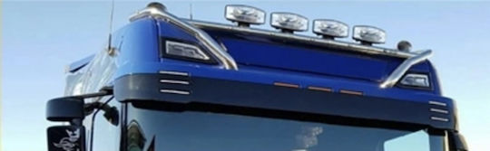 Φώτα Οροφής Πορτοκαλί Led 24v Scania R S G 2016+ Υποδοχή Πορτοκαλί Φως