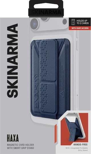 Skinarma MagSafe Kartenetui Kado Haxa in Blau Farbe