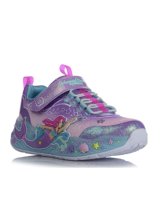 Mermaid Παιδικά Sneakers με Σκρατς Πολύχρωμα