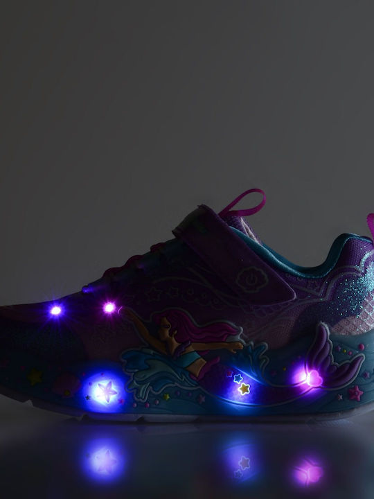 Mermaid Παιδικά Sneakers με Σκρατς Πολύχρωμα