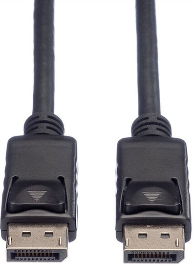 Roline Cable DisplayPort male - DisplayPort male 1m Μαύρο