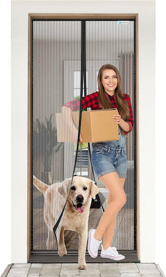 Pet Friendly Σίτα Πόρτας με Μαγνητικό Κούμπωμα 210x80cm