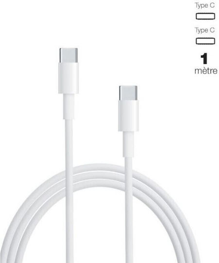 Moxie Regular USB 2.0 Cablu USB-C bărbătesc - USB-C Alb 1m Bulk