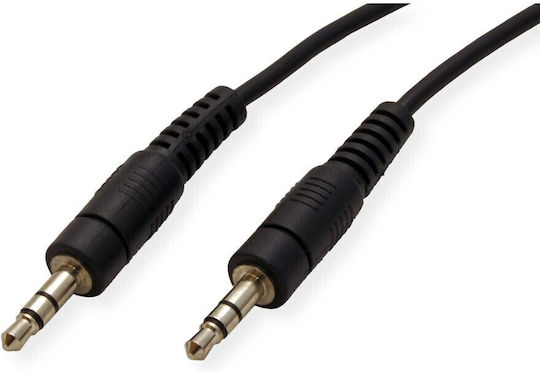 Roline 3.5mm Jack Cable Male - 3.5mm Jack Male Black 1m