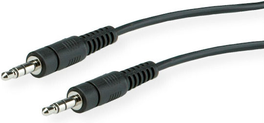 Roline 3.5mm Jack Cable Male - 3.5mm Jack Male Black 1m