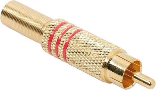 Set 10 Gold-plated Rca Plugs Cables Up To 6 Mm