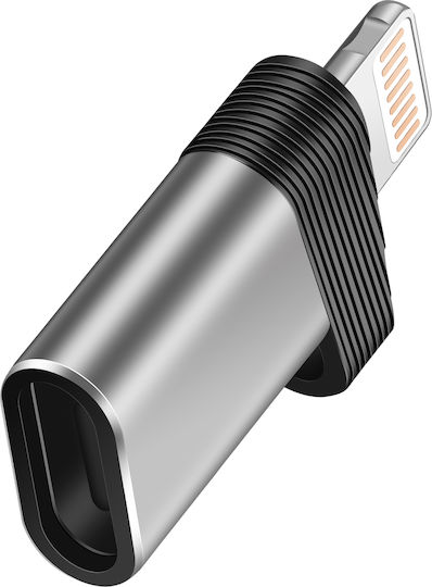 Linq Otg Адаптер Usb-c Към Lightning 480mbps Скорост Сребрист