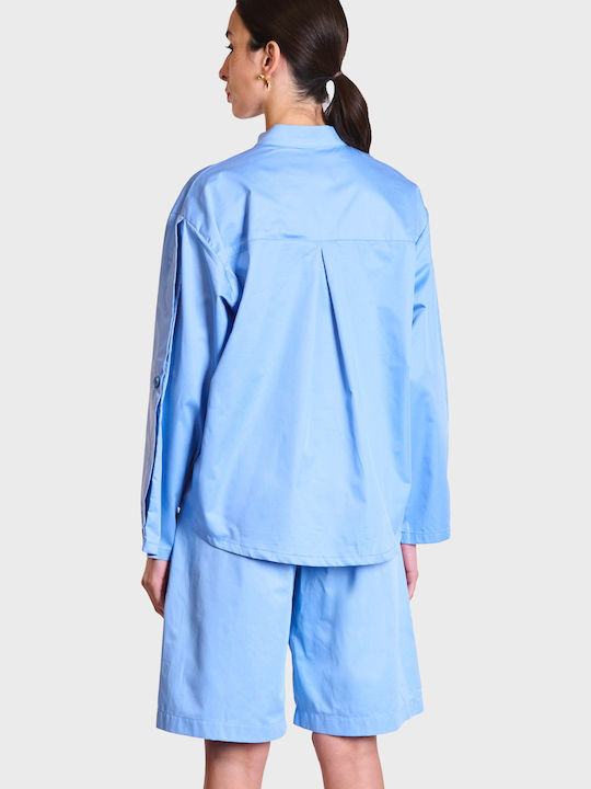 Γυναικεία Μπλούζα Βαμβακερή Blue