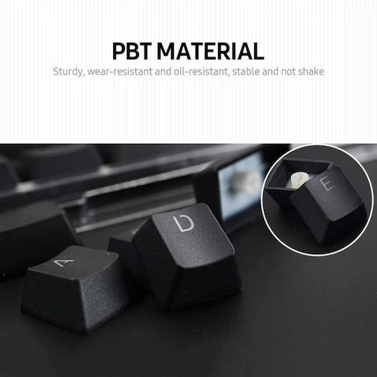 HXSJ P9 104 PBT Color Nur Tastatur Englisch US Rot