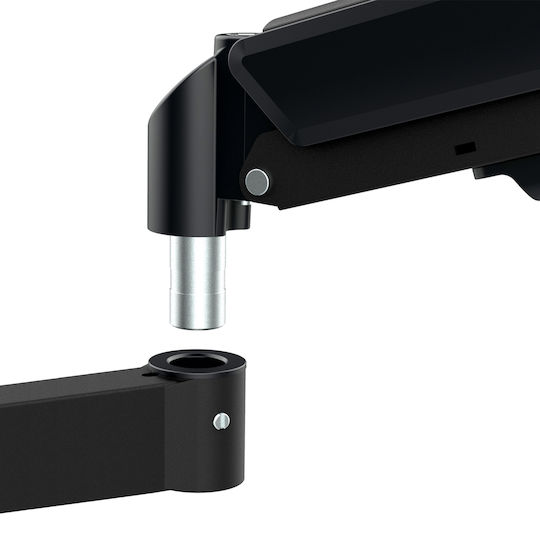 Maclean Energy Stand Desk Mounted for 3 Monitors up to 27" with Arm (MC-137)