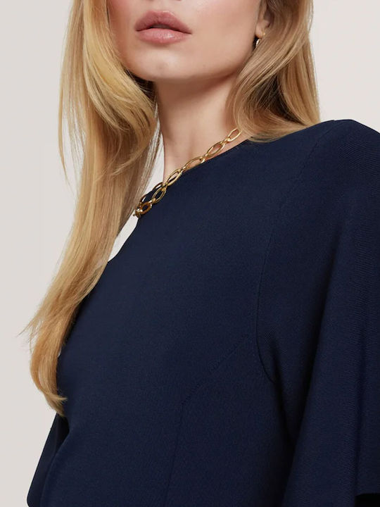 Midi Evening Dress Navy