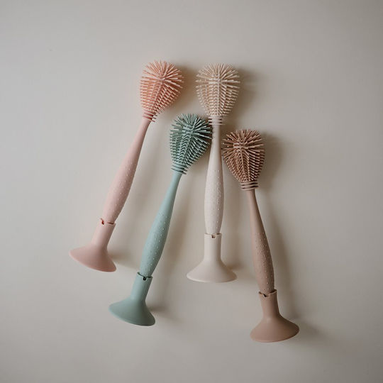 Mushie Reinigungsbürste für Babyflaschen Blau 1Stück