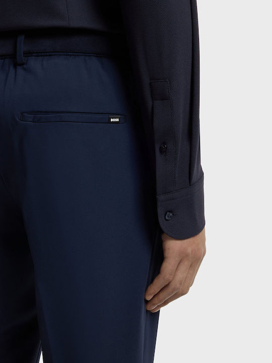 Μακρυμάνικo Πουκάμισο σε Στενή Γραμμή Dark Blue