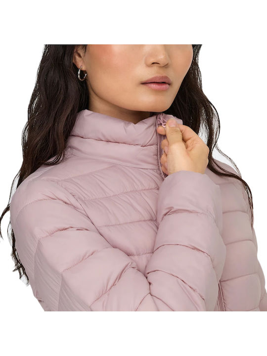 Damen Puffer Jacke für Winter Pink (burnished-lilac)