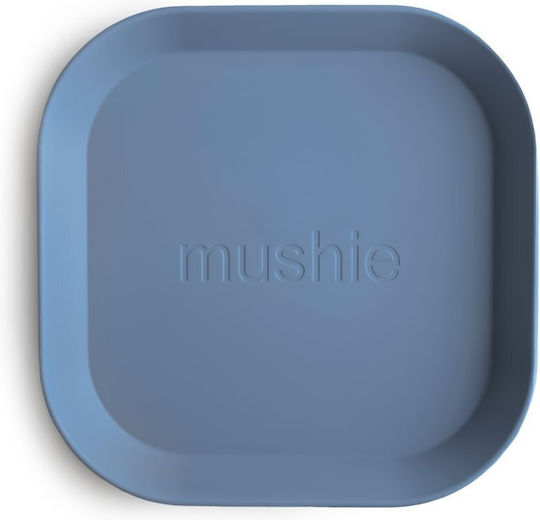 Mushie Baby Food Plate Twilight made of Plastic Blue 2pcs