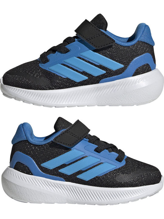 Runfalcon 5 El I Kids Sports Shoes Running with Hoop & Loop Closure Black