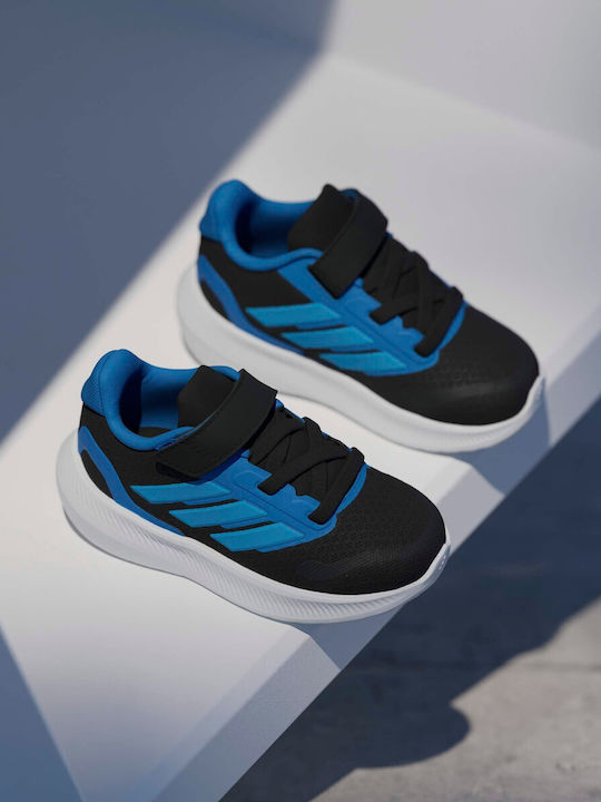 Runfalcon 5 El I Kids Sports Shoes Running with Hoop & Loop Closure Black