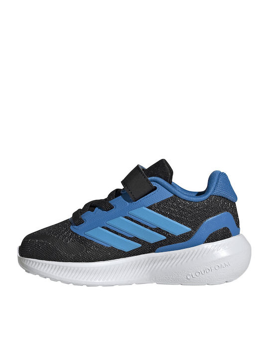 Runfalcon 5 El I Kids Sports Shoes Running with Hoop & Loop Closure Black