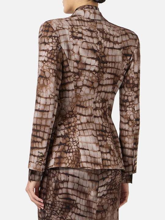 Elisabetta Franchi Γυναικείο Κρεπ Σακάκι Elisabetta Franchi Γυναικείο Κρεπ Σακάκι