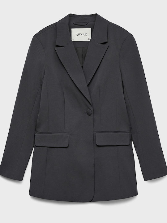 Vero Moda Women's Blazer Dark Grey Melange