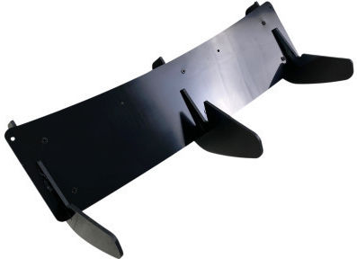 Diffusor Rückseite Stoßstange Volkswagen Polo 2014-2018 Gti Blade Schwarz Glänzend