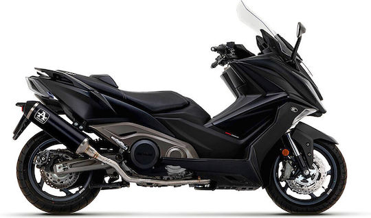 Arrow Exhaust Aluminium Dark Urban Carbon End Cap Kymco AK 550 21-24 73520akn.alum Dark