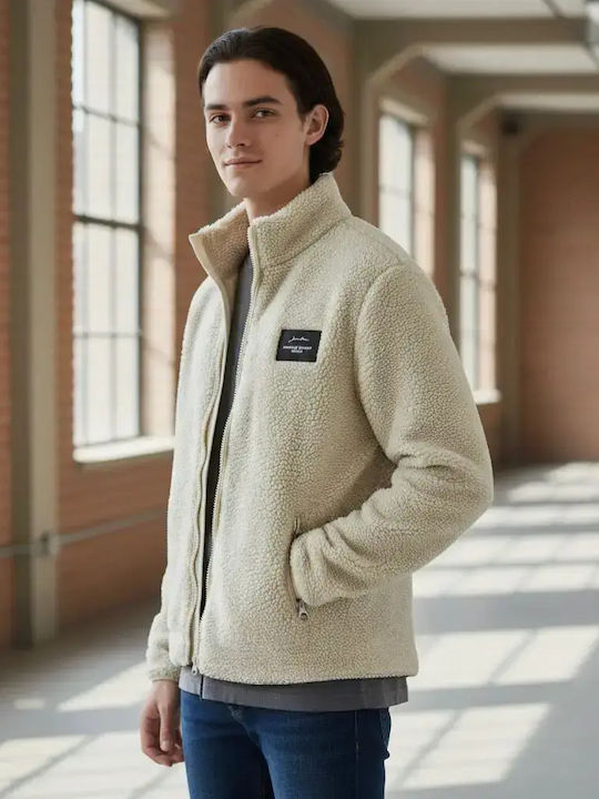 Ανδρική Ζακέτα Fleece Μπεζ