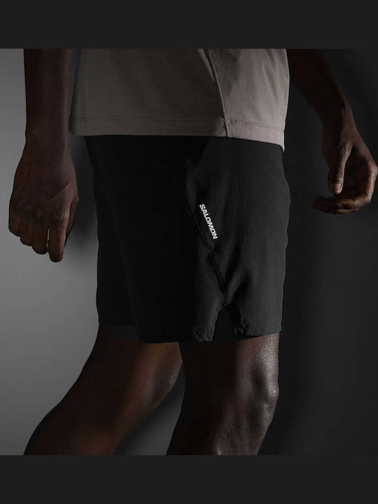 Shakeout Core 2 in 1 Sports Men's Shorts Deep Black