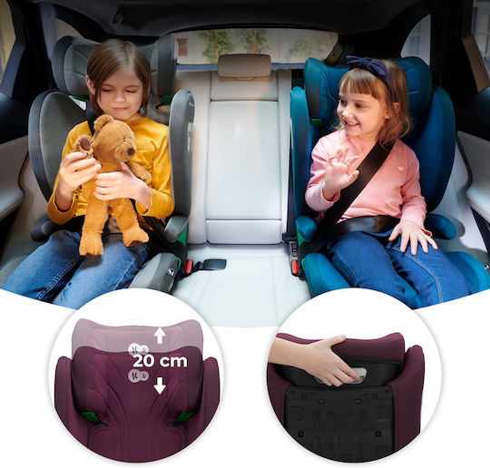 Kinderkraft Junior Fix Baby Car Seat High-back Booster i-Size with Isofix Cherry Pearl