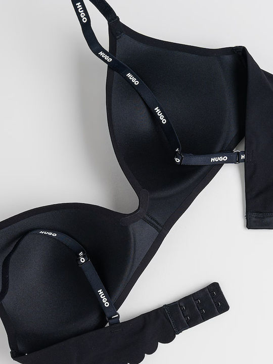 Hugo Bralette Logo Trims Original Schwarz Damen Bralettes