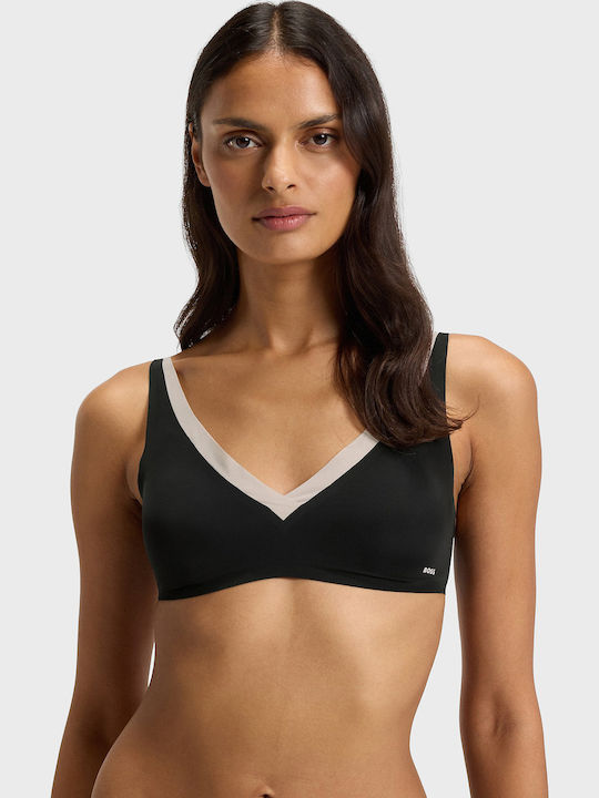 Boss Two-tone Bra Adjustable Straps Unlined_b.mirage Black Εσώρουχα Female Black 50556262-001