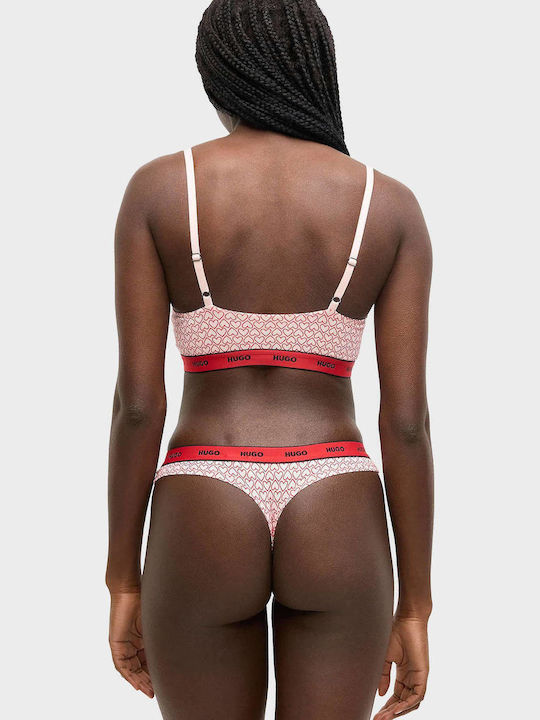Hugo Two-pack Stretch-cotton Bralettes Twin Bralette Design Pink Εσώρουχα Female Ρόζ 50545712-695