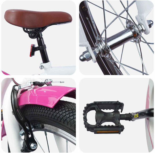 vidaXL 24" Kinder Fahrrad Stadt Rosa