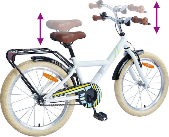 vidaXL 24" Bicicletă pentru copii de Oras Alb