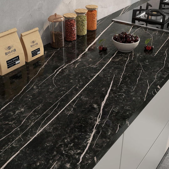 Self-adhesive Film Furniture Countertop Cover Marble Black-pink 30cm X 5m Self-adhesive Film Furniture Countertop Cover Marble Black-pink 30cm X 5m