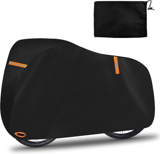 Waterproof Bicycle Cover Reflectors Black 200 X 70 X 110 Cm