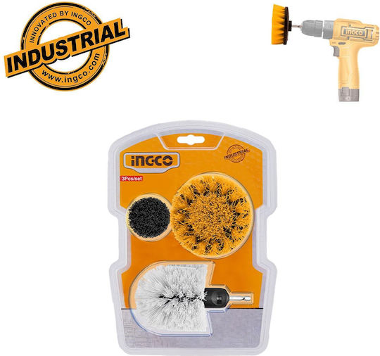 Ingco WCB0301 Perie Burghiu Set de 3buc