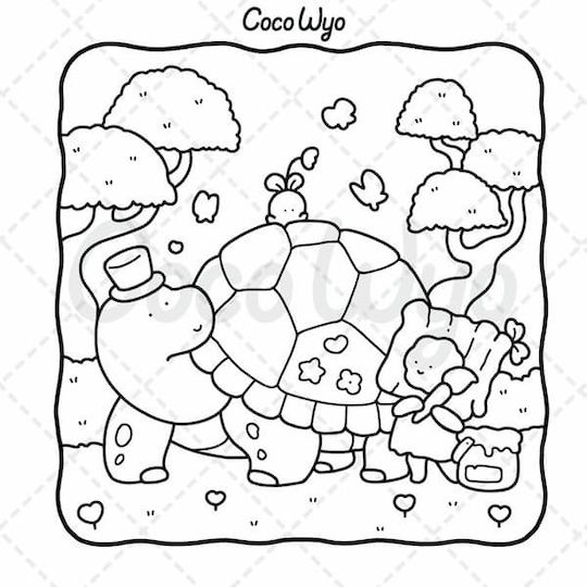Coco Wyo Lala Friends Colouring Book Adults Teens Featuring Dreamy Characters In Imagined Worlds