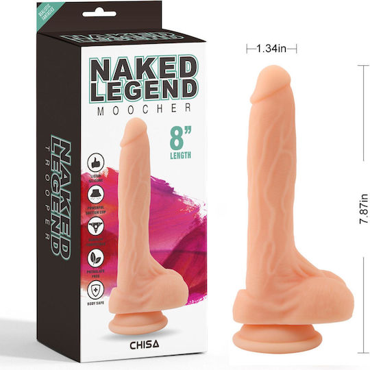 Chisa Novelties Naked Legend Moocher Ρεαλιστικό Dildo με Βεντούζα Flesh 22cm