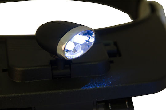 Magnifying Lens Headband Zeno Vizor H3 1.2x-3.5x Led